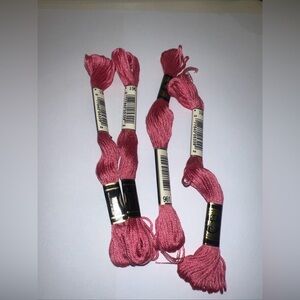 DMC Embroidery Floss Needlepoint Crewel Pink  961  Lot of 4